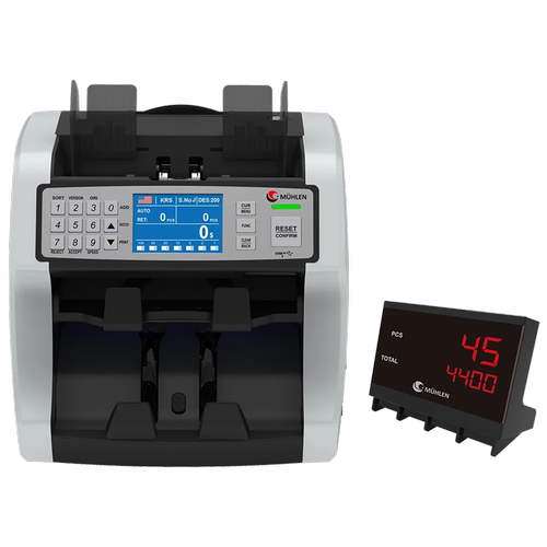 M�HLEN RAPTOR D87 Printerli �ki Katl� Kar���k Para Sayma Makinesi