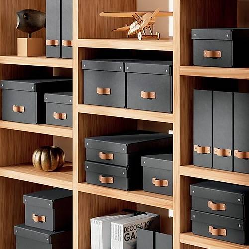 Leitz Puro Saklama Kutusu Kapakl� 8L S�YAH RENK %100 Geri D�n��t�r�lm�� Karton 2'li Paket