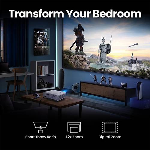 BenQ X500� 2200 L�men Ultra HD 4K Oyun Projeksiyon Cihaz�