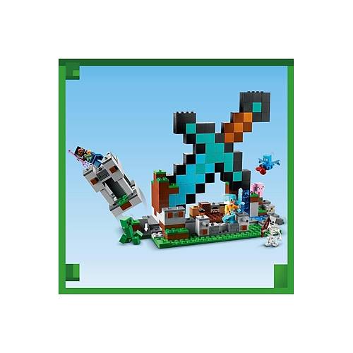 ® Minecraft® Kılıç Üssü 21244 - 8 Yaş ve Üzeri Çocuklar için Oyuncak Yapım Seti (427 Parça)