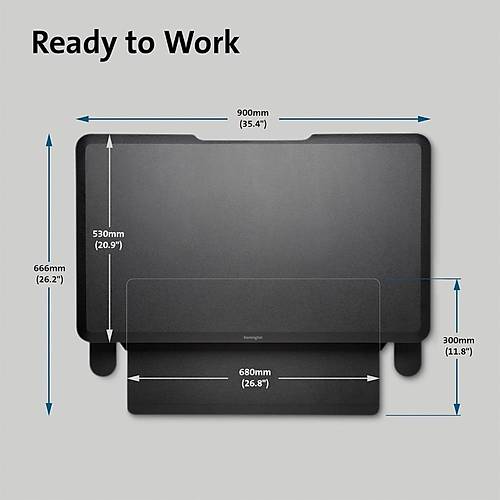 Kensington Sit/Stand Desk SmartFit Siyah