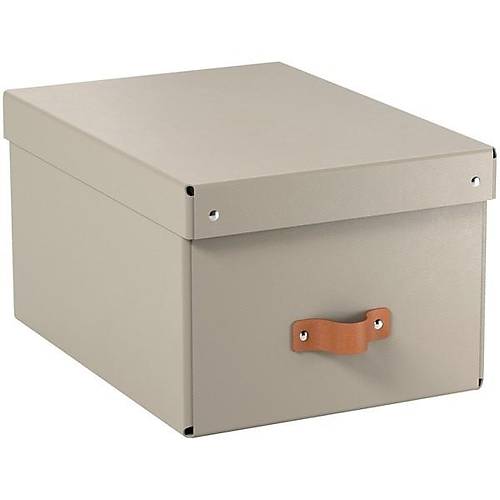 Leitz Puro Saklama Kutusu Kapakl� 17L BEJ RENK %100 Geri D�n��t�r�lm�� Karton 2'li Paket
