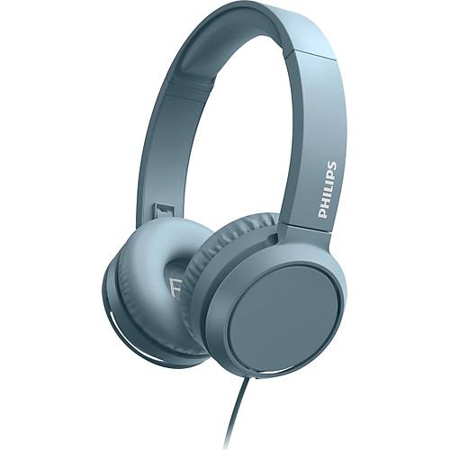 Philips TAH4105 Kablolu Kulak Üstü Kulaklık - 32mm Sürücülü - Güçlü Bas Özellikli -Mavi