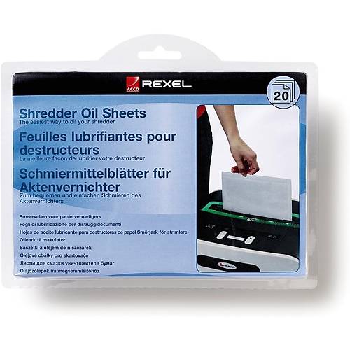 Rexel Evrak �mha Makinesi Ya�l� Bak�m Ka��d� 20'li Paket