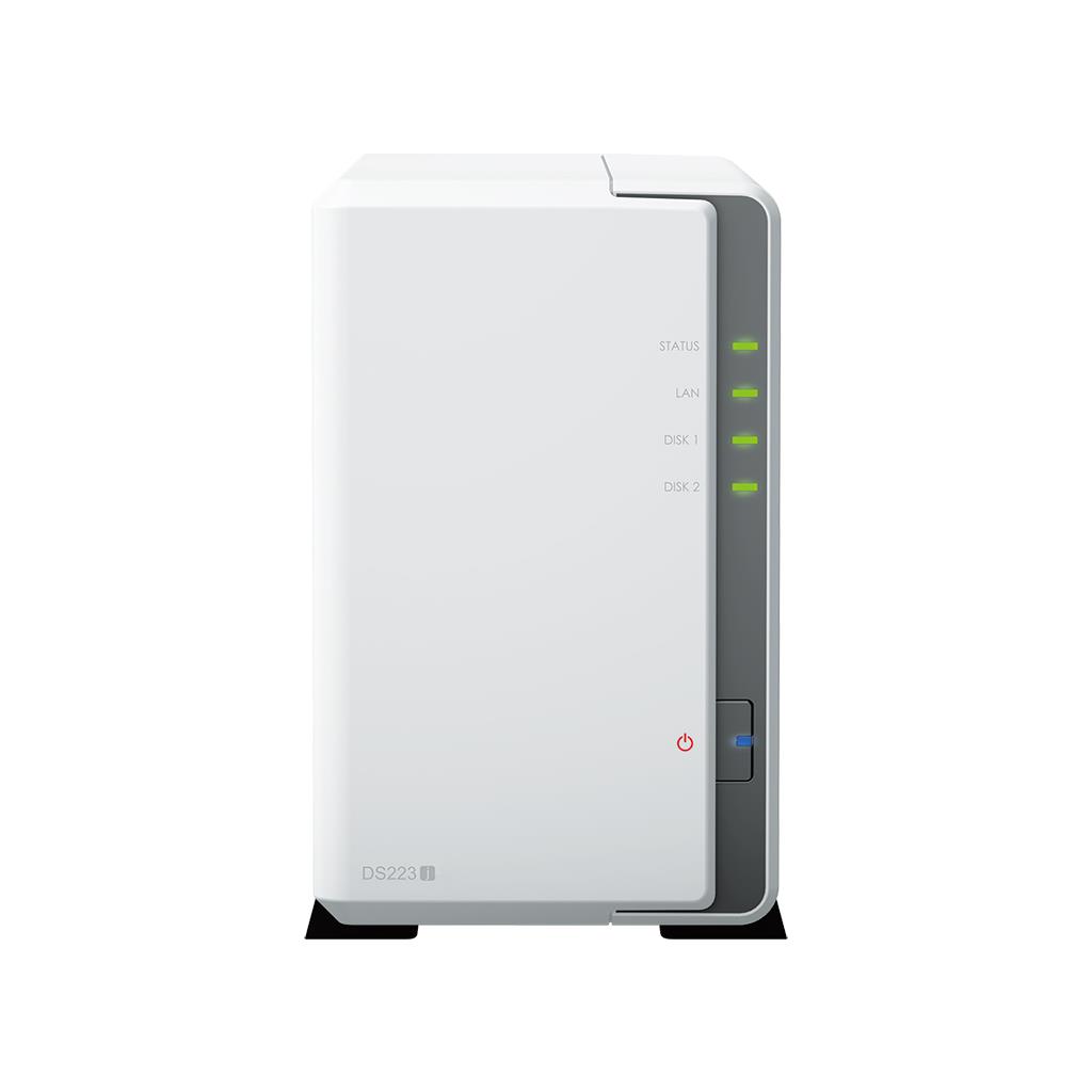 SYNOLOGY DS223J REALTEK RTD1619B (1.7GHz 4-Core) QC 1GB RAM- 2x3.5" SATA NAS DEPOLAMA ÜNİTESİ