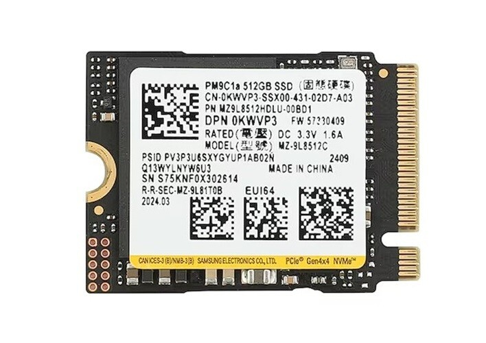 Samsung PM9C1A 512GB 6000/5600MB/sn PCIe Gen4 NVMe M.2 SSD Disk