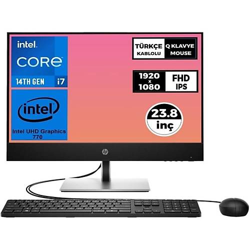 HP ProOne 440 G9 9H6X8ET i7-14700T 8 GB 512 GB SSD UHD Graphics 770 23.8