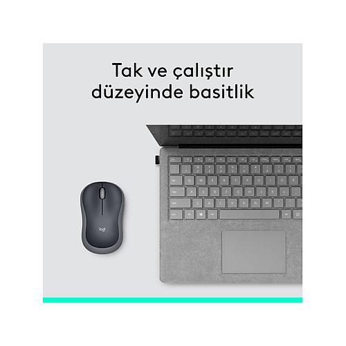 LOGITECH M185 KABLOSUZ USB MOUSE GR� 910-002235