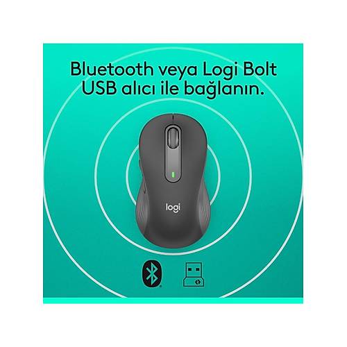 LOGITECH M650 MOUSE KABLOSUZ S�YAH 910-006253