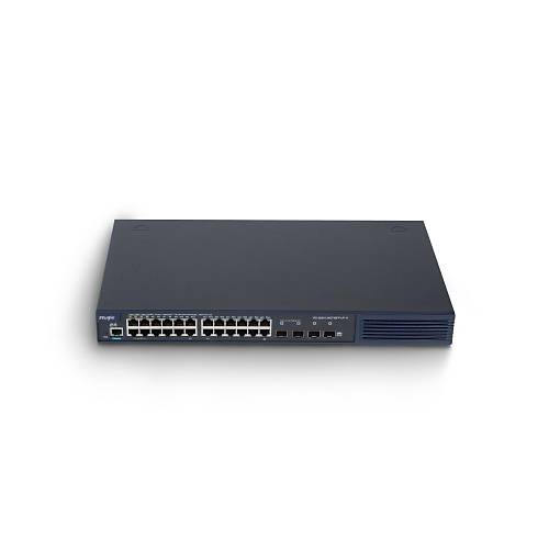 RUIJIE RG-S2910-24GT4SFP-UP-H(V3.0) 24 PORT 10/100/1000 24 PORT POE/POE+ (1-4 PORT HI-POE )4 X 1G SFP 370 WATT YONETILEBILIR RACK MOUNT SWITCH