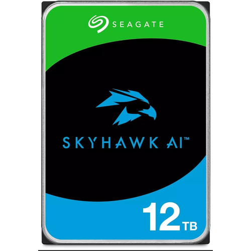 12 TB SEAGATE 3.5 SKYHAWK AI SATA 7200RPM 512MB 7/24 GUVENLIK ST12000VE003 (Resmi Distribit�r �r�n�)