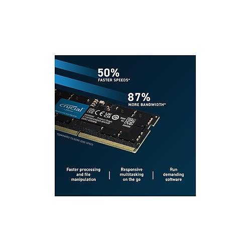 CRUC�AL 32GB DDR5 4800Mhz CL40 1.1V SODIMM Notebook Ram CT32G48C40S5
