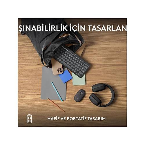LOGITECH K380S PEBBLE KEYS 2 �OKLU C�HAZ �ZELL�KL� BLUETOOTH T�RK�E Q KLAVYE GR� 920-011859