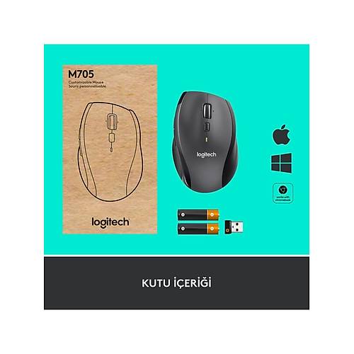 LOGITECH M705 MARATHON KABLOSUZ MOUSE S�YAH 910-001949