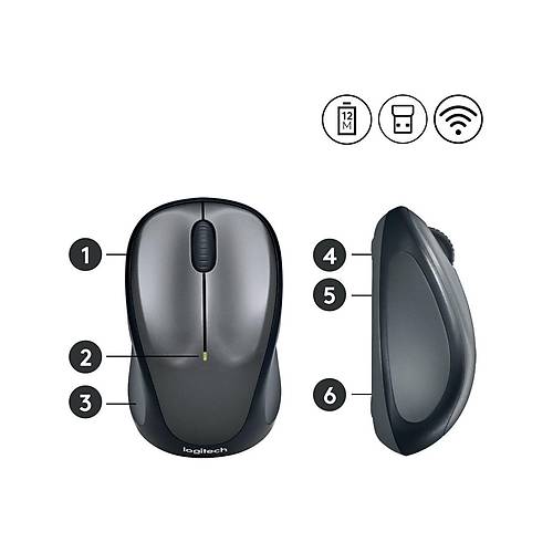 LOGITECH M235 KABLOSUZ USB MOUSE S�YAH 910-002201