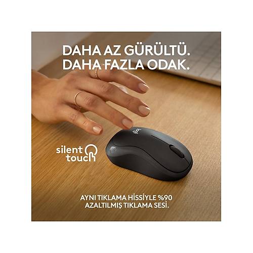 LOGITECH M240 SESS�Z KOMPAKT KABLOSUZ BLUETOOTH MOUSE S�YAH 910-007119