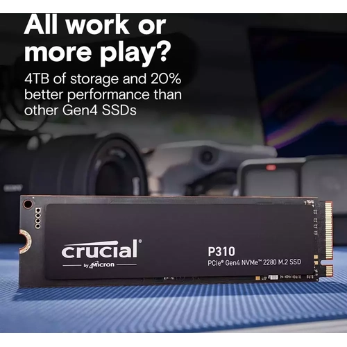 Crucial P310 1tb Pcie Gen4 Nvme M.2 SSD CT1000P310SSD8 (7100-6000 Mbs)