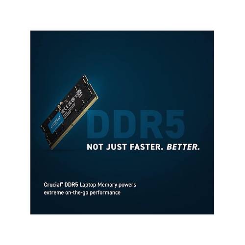 CRUC�AL 32GB DDR5 4800Mhz CL40 1.1V SODIMM Notebook Ram CT32G48C40S5