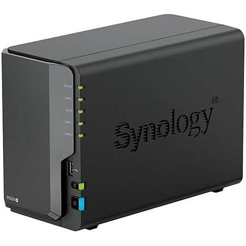 SYNOLOGY DS224-6G-PLUS CELERON QC- 6GB RAM- 2-diskli Nas Server (Disksiz)