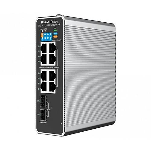 RUIJIE REYEE RG-NIS2100-8GT2SFP-HP 8 PORT 10/100/1000 8 PORT POE 2 X SFP 240 WATT RUJIE CLOUD YONETILEBILIR END�STR�YEL
