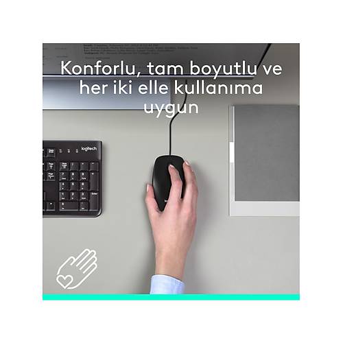 LOGITECH M100 USB KABLOLU MOUSE S�YAH 910-006652
