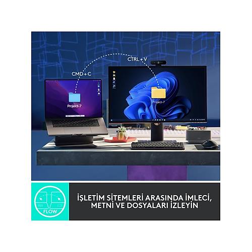 LOGITECH MX MASTER 3S PERFORMANS KABLOSUZ SESS�Z USB OPT�K MOUSE S�YAH 910-006559