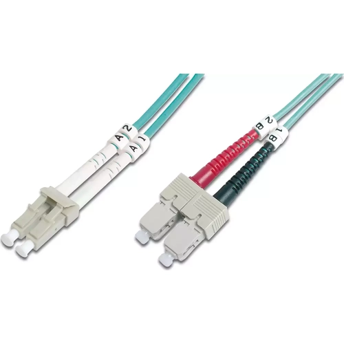 Nitrogate LC-SC Fiber Optik Patch Kablo, 5 metre, Multimode, Duplex, 50/125, OM3
