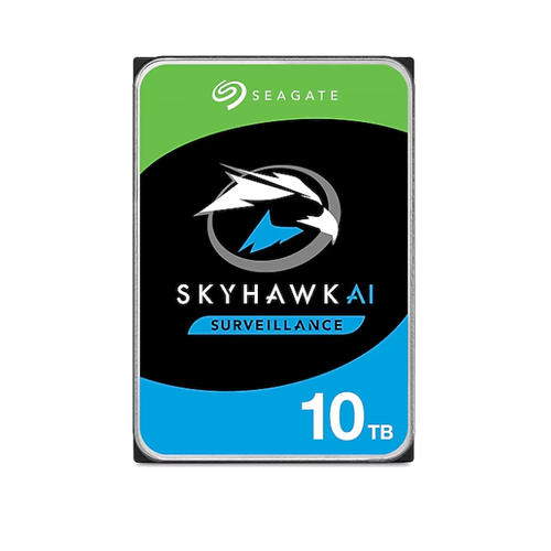 10 TB SEAGATE 3.5 SKYHAWK AI SATA 7200RPM 256MB 7/24 GUVENLIK ST10000VE001 (Resmi Distribit�r �r�n�)