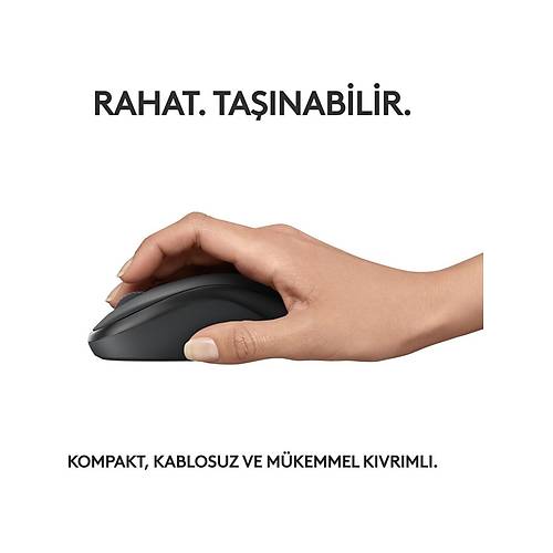 LOGITECH M240 SESS�Z KOMPAKT KABLOSUZ BLUETOOTH MOUSE S�YAH 910-007119