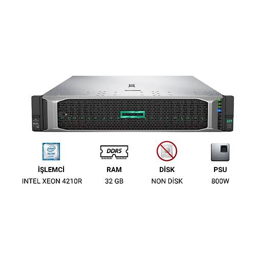 HPE DL380 G10 4210R 1P 1x32GB NC 8SFF P408I-A 1x800W P50751-B21
