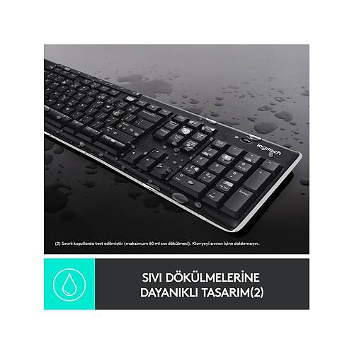 LOGITECH K270 Q TR MM KLAVYE KABLOSUZ S�YAH 920-003761
