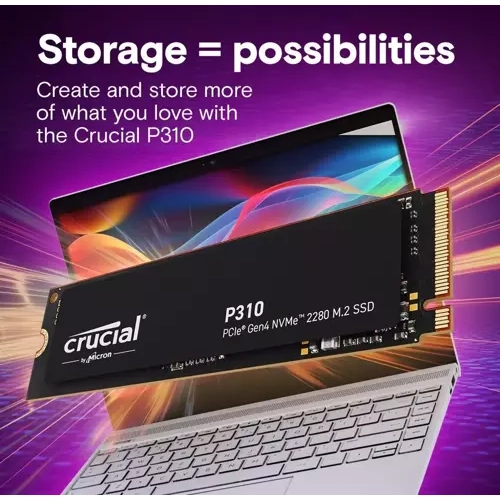 Crucial P310 1tb Pcie Gen4 Nvme M.2 SSD CT1000P310SSD8 (7100-6000 Mbs)