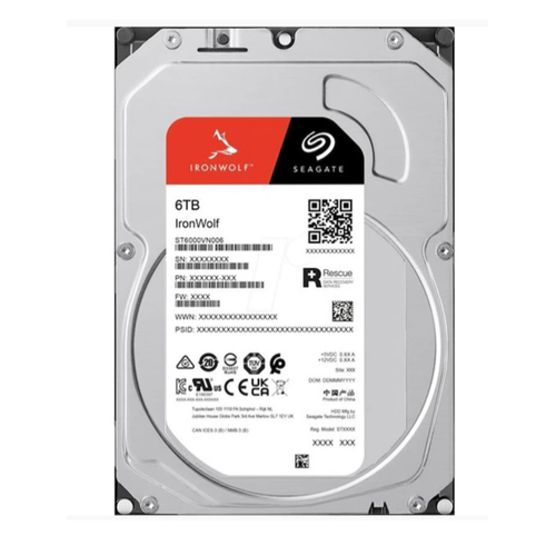 6 TB SEAGATE 3.5 IRONWOLF SATA3 5400RPM 256MB ST6000VN006 (Resmi Distribit�r �r�n�)