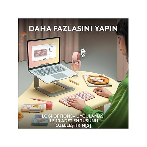 LOGITECH K380S PEBBLE KEYS 2 �OKLU C�HAZ �ZELL�KL� BLUETOOTH T�RK�E Q KLAVYE GR� 920-011859