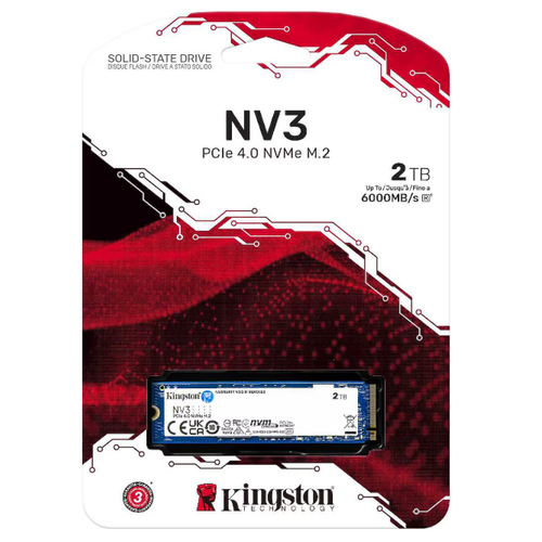 KINGSTON 2TB NV3 SNV3S/2000G 6000-5000MB/s M2 NVME GEN4 D�SK