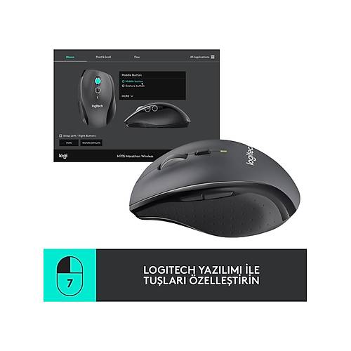 LOGITECH M705 MARATHON KABLOSUZ MOUSE S�YAH 910-001949