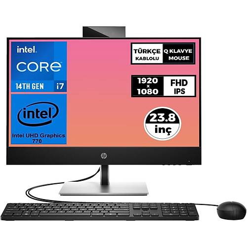 HP ProOne 440 G9 9H6X8ET i7-14700T 8 GB 512 GB SSD UHD Graphics 770 23.8