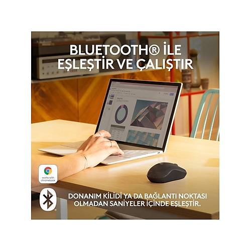 LOGITECH M240 SESS�Z KOMPAKT KABLOSUZ BLUETOOTH MOUSE S�YAH 910-007119