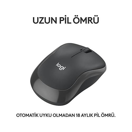 LOGITECH M240 SESS�Z KOMPAKT KABLOSUZ BLUETOOTH MOUSE S�YAH 910-007119