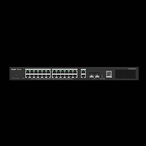 RUIJIE REYEE RG-ES228GS-P 24 PORT 10/100/1000 24 PORT POE 2 PORT UPLINK +2 SFP 370 WATT CLOUD Y�NET�LEB�L�R RACK MOUNT S