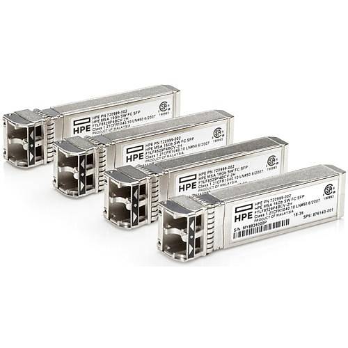HPE C8R24B 16GB SW FIBER CHANNEL SFP+ 4PK MSA XCVR