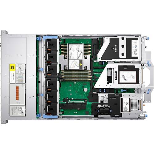 DELL POWEREDGE R570 SPL2 XEON 6511P 32GB DDR5 RDIMM-2x960GB SSD-2x1100w 2U Rack Sunucu