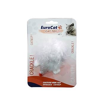EuroCat Kedi Oyuncağı Beyaz Fare 10 cm