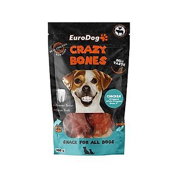 EuroDog Chick.Wrap.Pressed Bone 3" Kpek dl100Gr