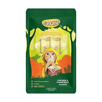 Moochie Sv Kedi dl Tavuk-Papatya 5x15 Gr