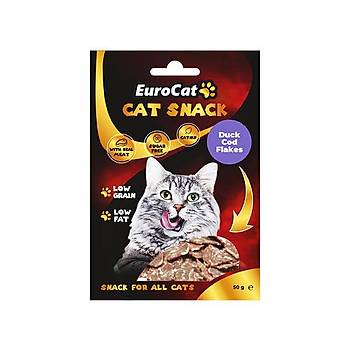 EuroCat Duck Cod Flakes Kedi dl 50 Gr