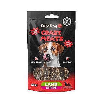EuroDog Lamb Strips Kpek dl 100 Gr