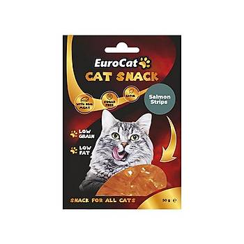 EuroCat Salmon Strips Kedi dl 50Gr