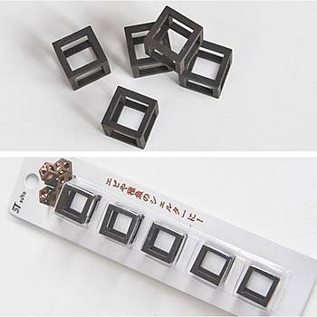 Karides Seramik Kp nce 5'li 2x2 cm Siyah
