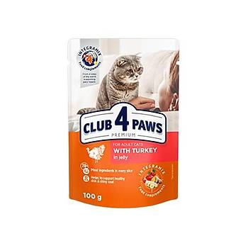 Club4Paws Hindi Etli Premium Pouch Kedi Mamas 100 Gr
